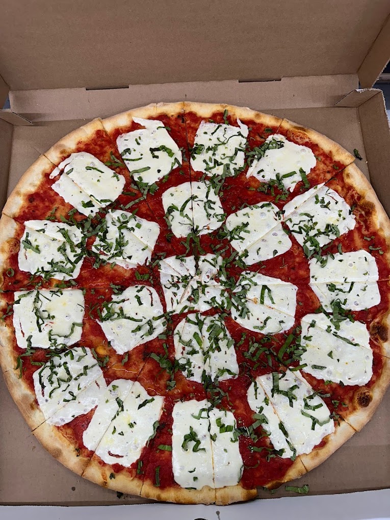 Margherita pizza from Delizia's Pizza in Highland Falls